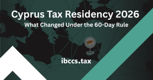 Cyprus Tax Residency 60 day rule update