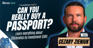 Cezary Zieniuk on the Investling Insights podcast discussing residency by investment and citizenship by investment