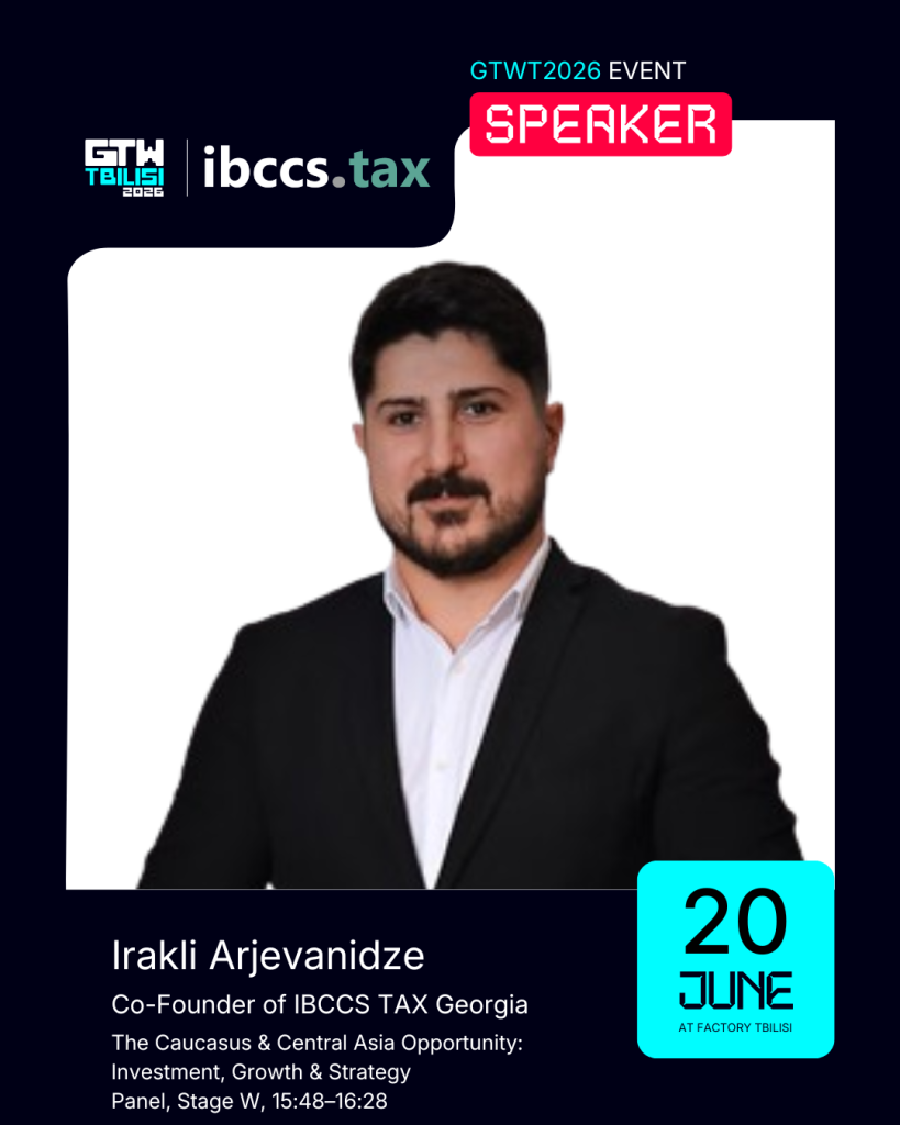 Global Tech Weekend Tbilisi Speaker Irakli Arjevanidze IBCCS TAX Georgia