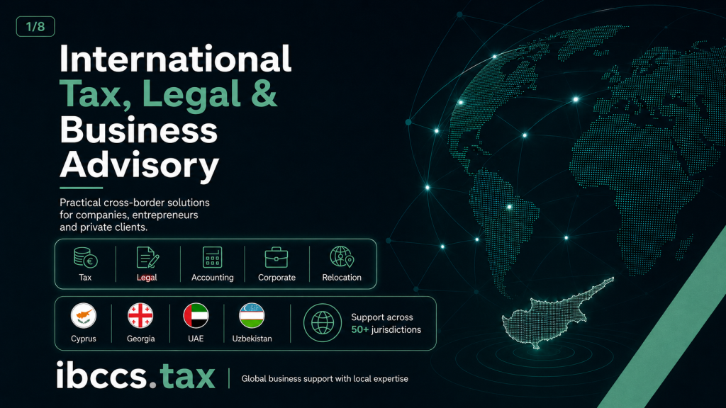 International tax legal and business advisory services by IBCCS TAX