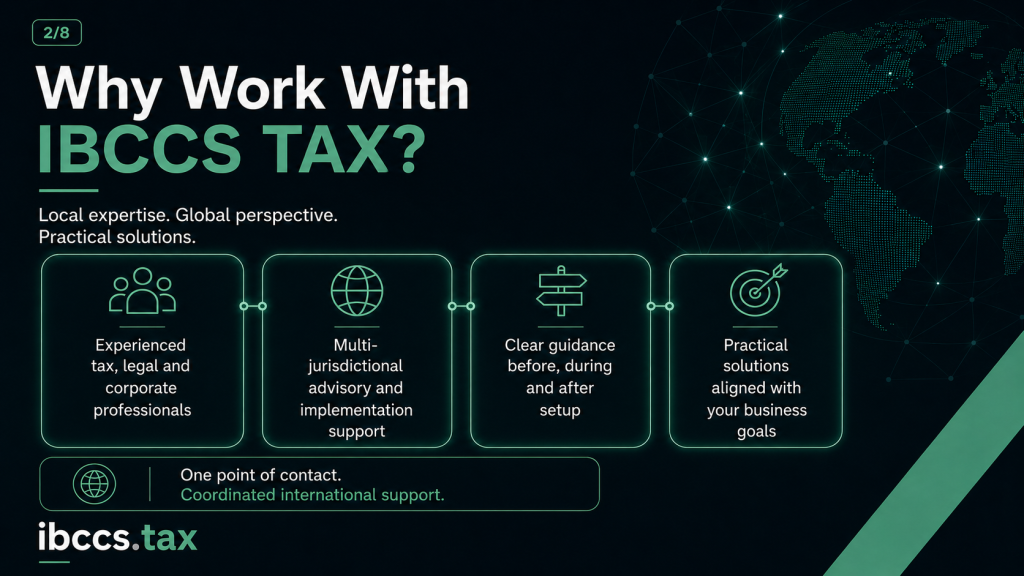 Why businesses work with IBCCS TAX for international advisory support